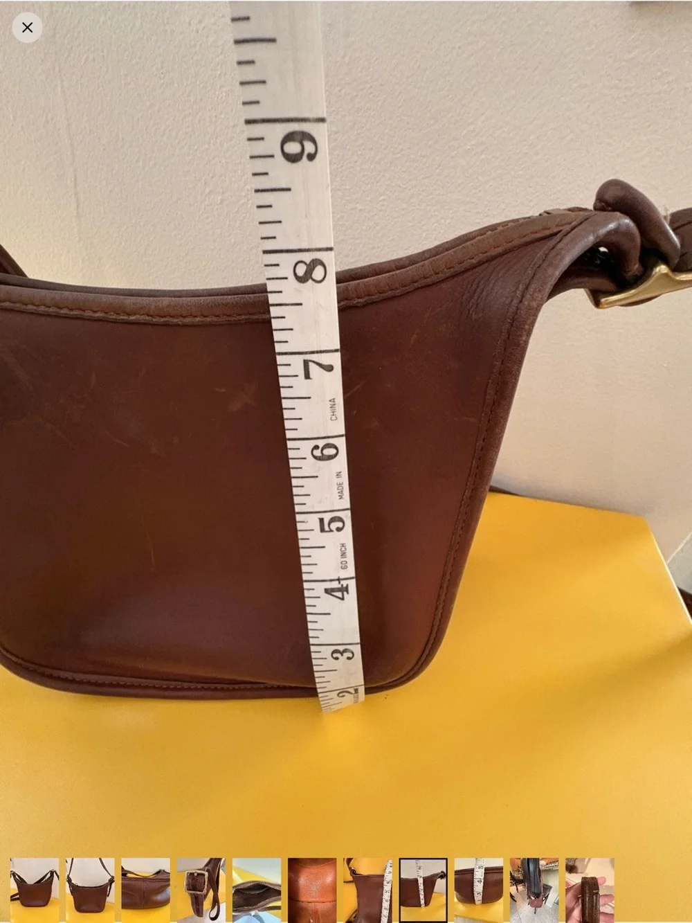 Vintage Coach Janice Leather Crossbody Bag
